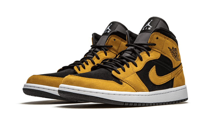 Overkicks - Air Jordan 1 Mid Desert Ochre (DB5453-700) - vista trasera
