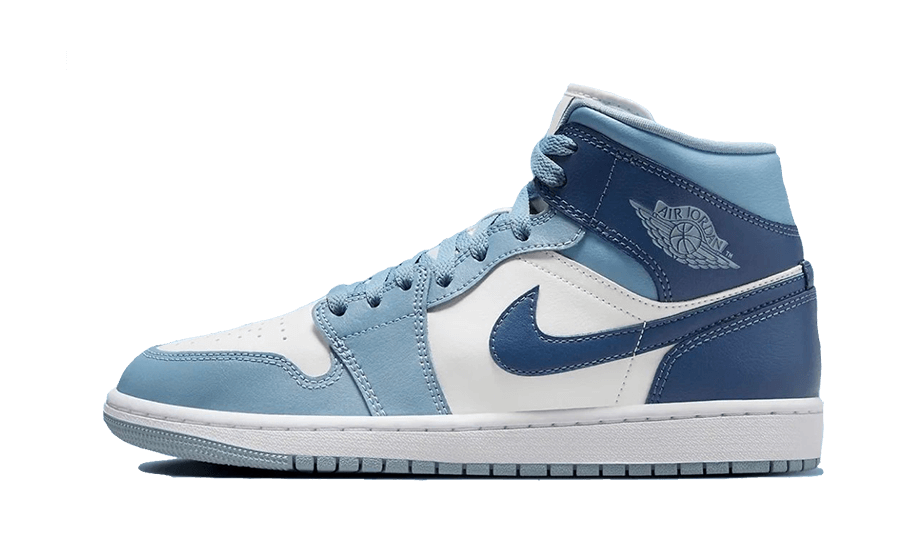 Overkicks - Air Jordan 1 Mid Diffused Blue (BQ6472-140) - vista lateral