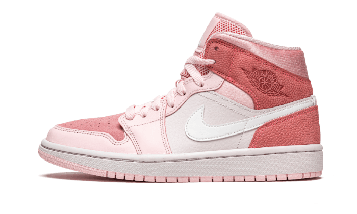 Overkicks - Air Jordan 1 Mid Digital Pink (CW5379-600) - vista lateral