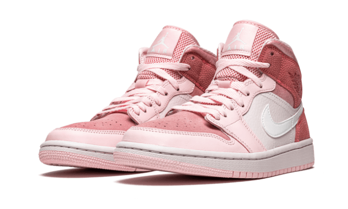 Overkicks - Air Jordan 1 Mid Digital Pink (CW5379-600) - vista trasera