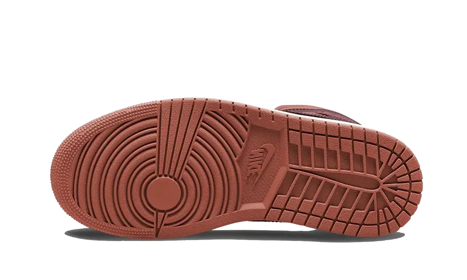 Overkicks - Air Jordan 1 Mid Dusty Peach Night Maroon (BQ6472-200) - par completo