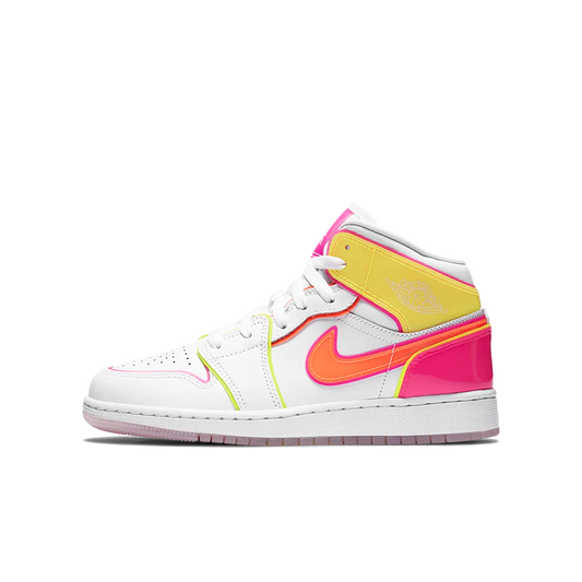 Overkicks - Air Jordan 1 Mid Edge Glow (CV4611-100) - vista lateral