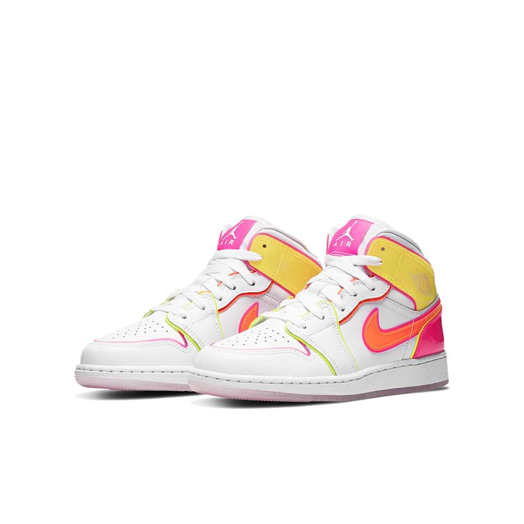 Overkicks - Air Jordan 1 Mid Edge Glow (CV4611-100) - vista trasera