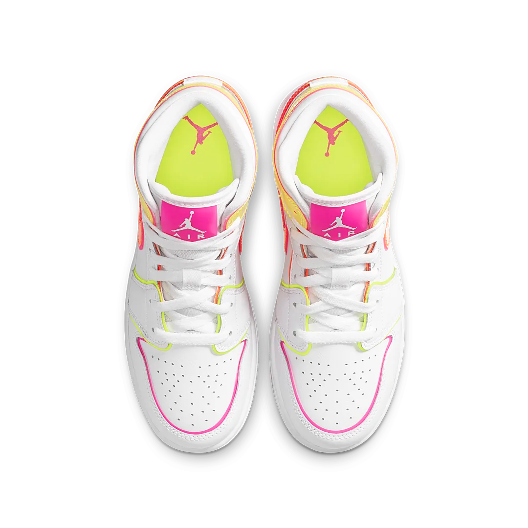 Overkicks - Air Jordan 1 Mid Edge Glow (CV4611-100) - par completo