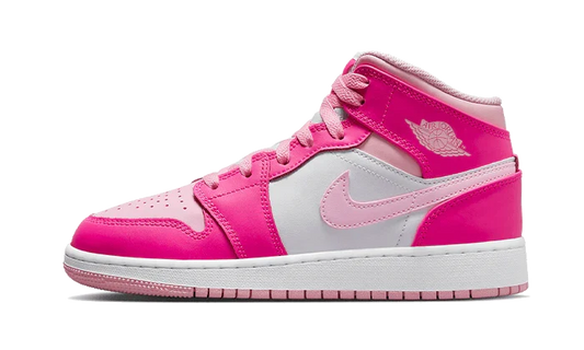Overkicks - Air Jordan 1 Mid Fierce Pink (GS) (FD8780-116) - vista lateral