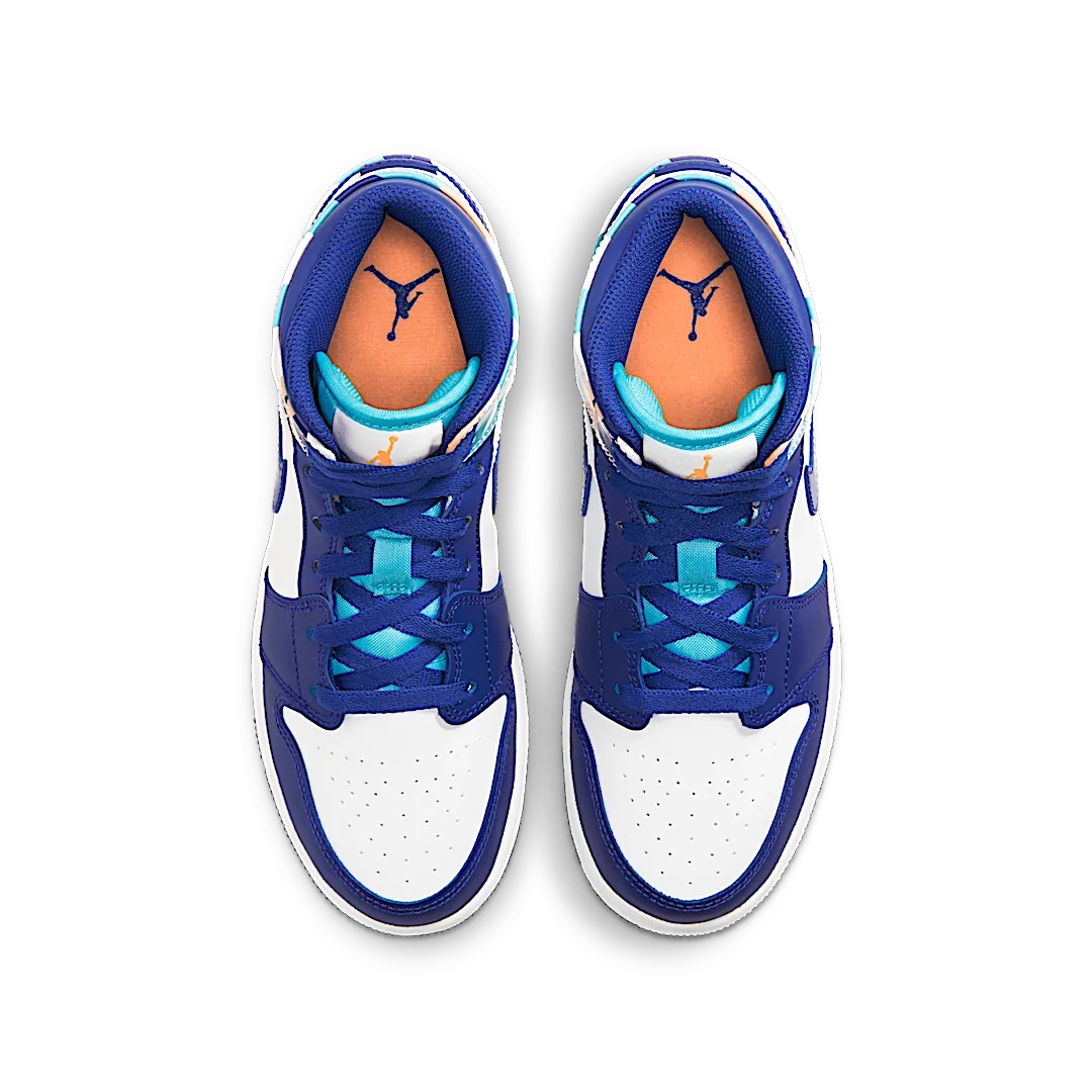 Overkicks - Air Jordan 1 Mid Geometric Print (GS) (555112-105) - imagen 3