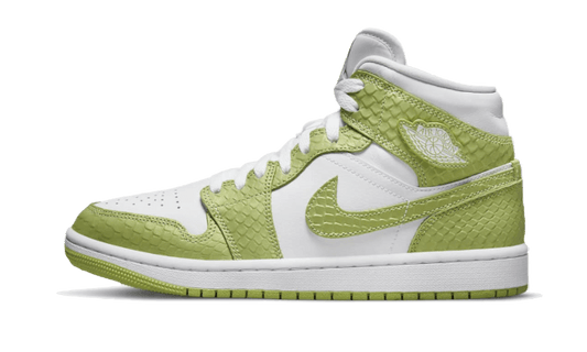 Overkicks - Air Jordan 1 Mid Green Python (DV2959-113) - vista lateral