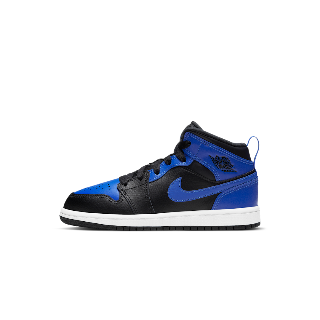 Overkicks - Air Jordan 1 Mid Hyper Royal (PS) (640734-077) - vista lateral