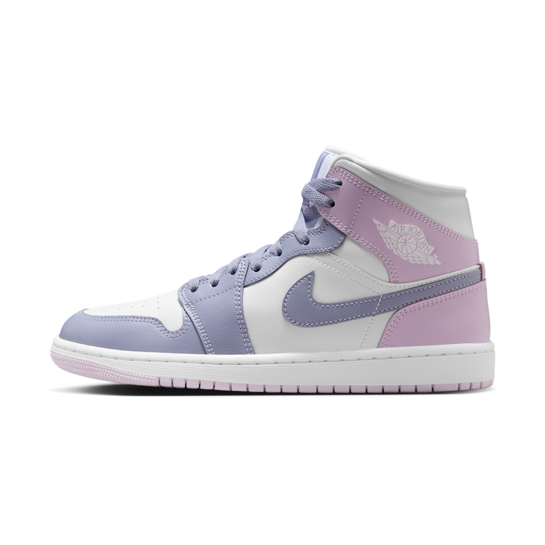 Overkicks - Air Jordan 1 Mid Indigo Haze Doll White (BQ6472-510) - vista lateral