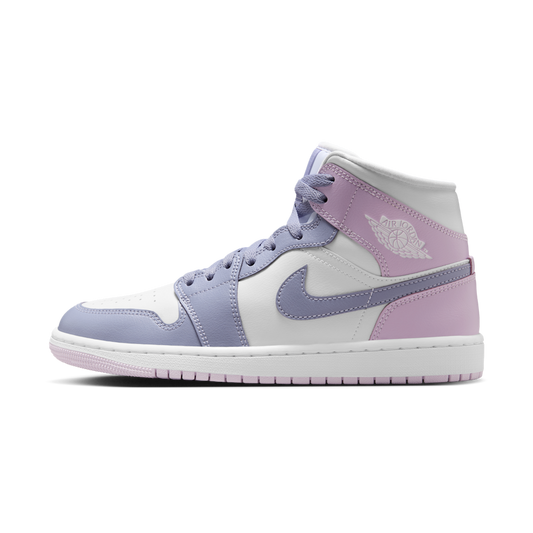 Overkicks - Air Jordan 1 Mid Indigo Haze Doll White (BQ6472-510) - vista lateral
