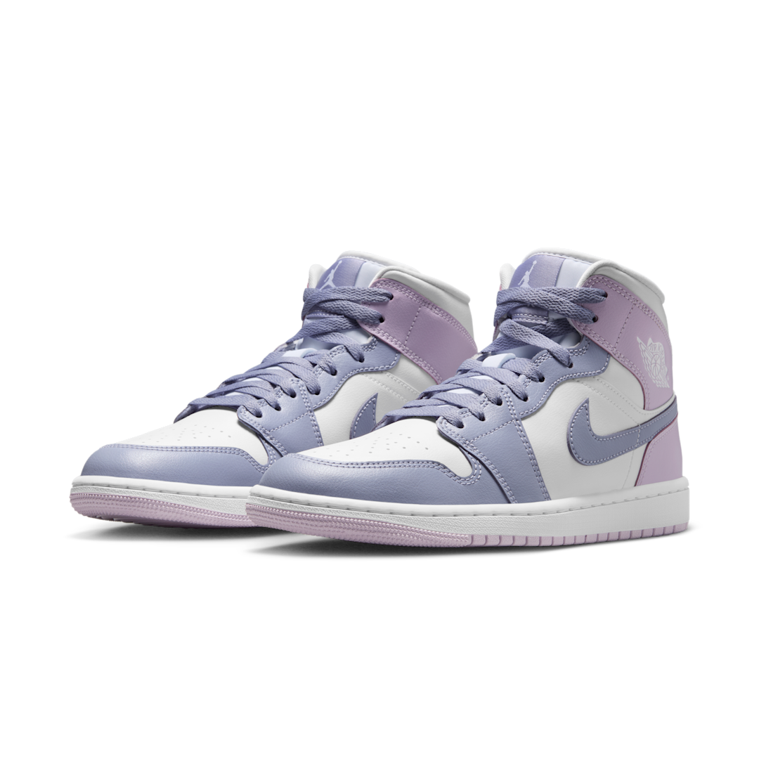 Overkicks - Air Jordan 1 Mid Indigo Haze Doll White (BQ6472-510) - vista trasera