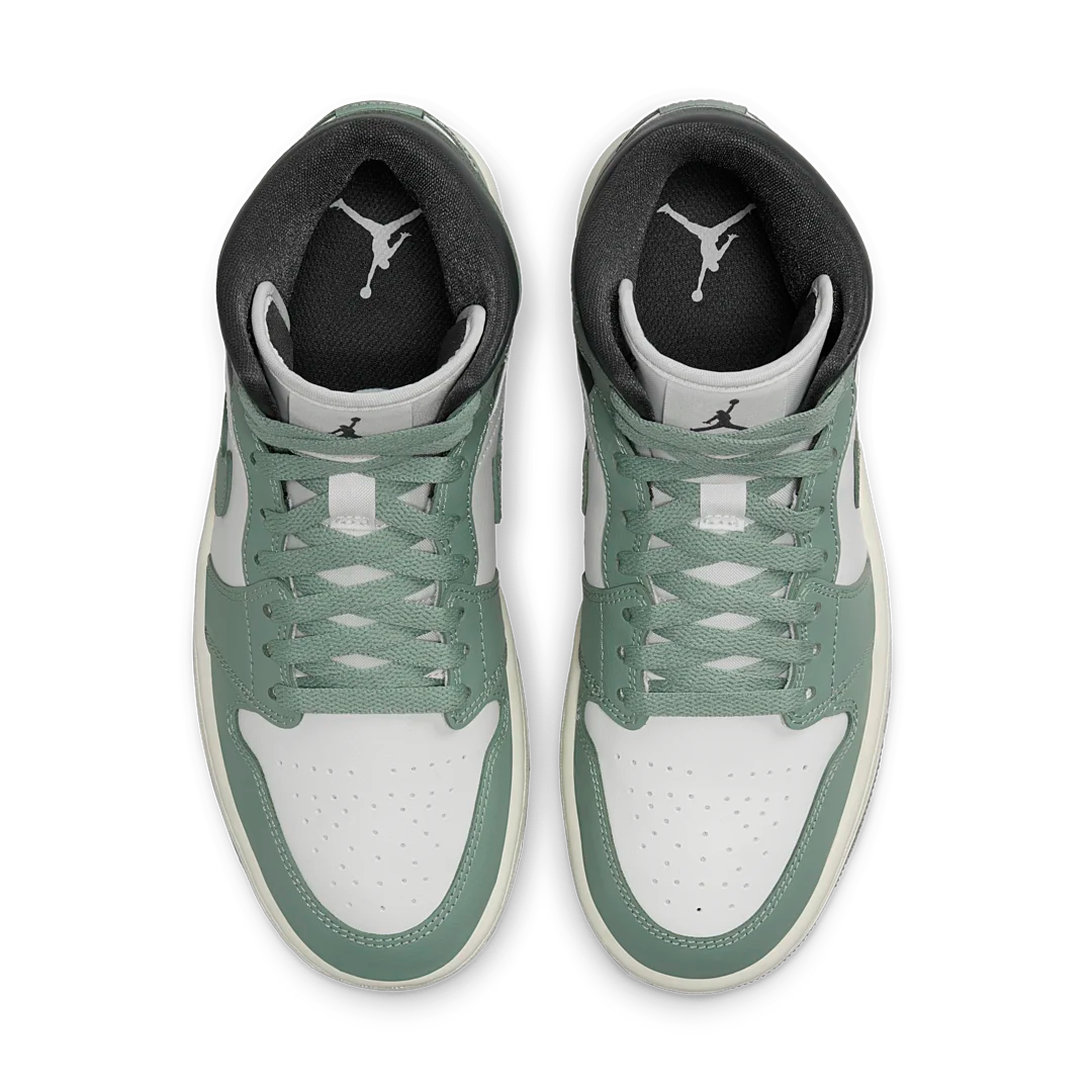 Overkicks - Air Jordan 1 Mid Jade Smoke (BQ6472-130) - par completo