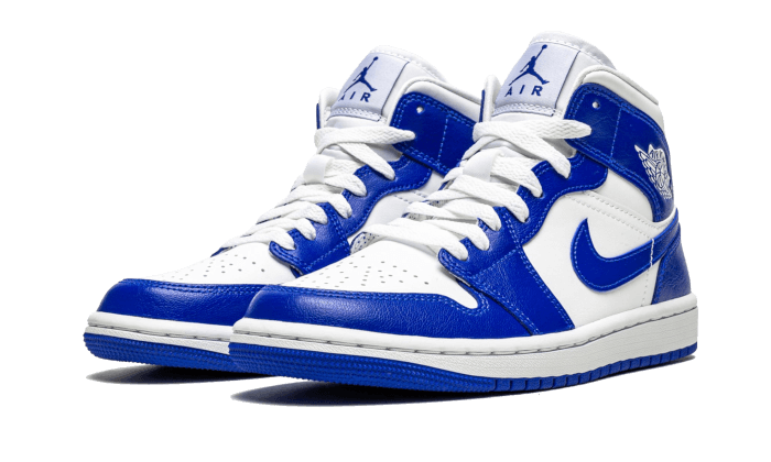 Overkicks - Air Jordan 1 Mid Kentucky Blue (BQ6472-104) - vista trasera