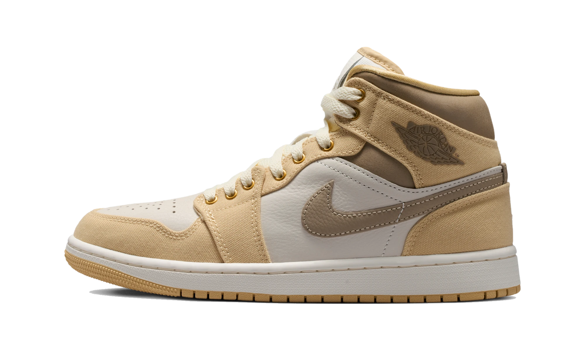 Overkicks - Air Jordan 1 Mid Khaki Sesame (IR2011-247) - vista lateral