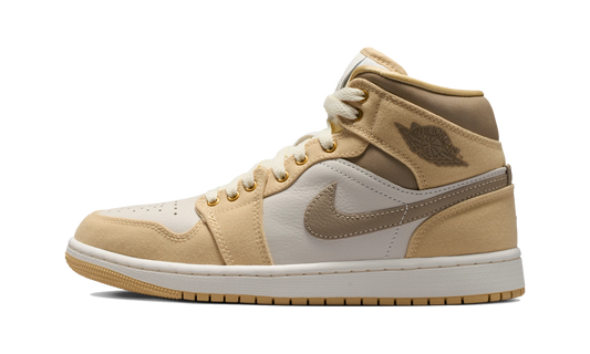 Overkicks - Air Jordan 1 Mid Khaki Sesame (IR2011-247) - vista lateral