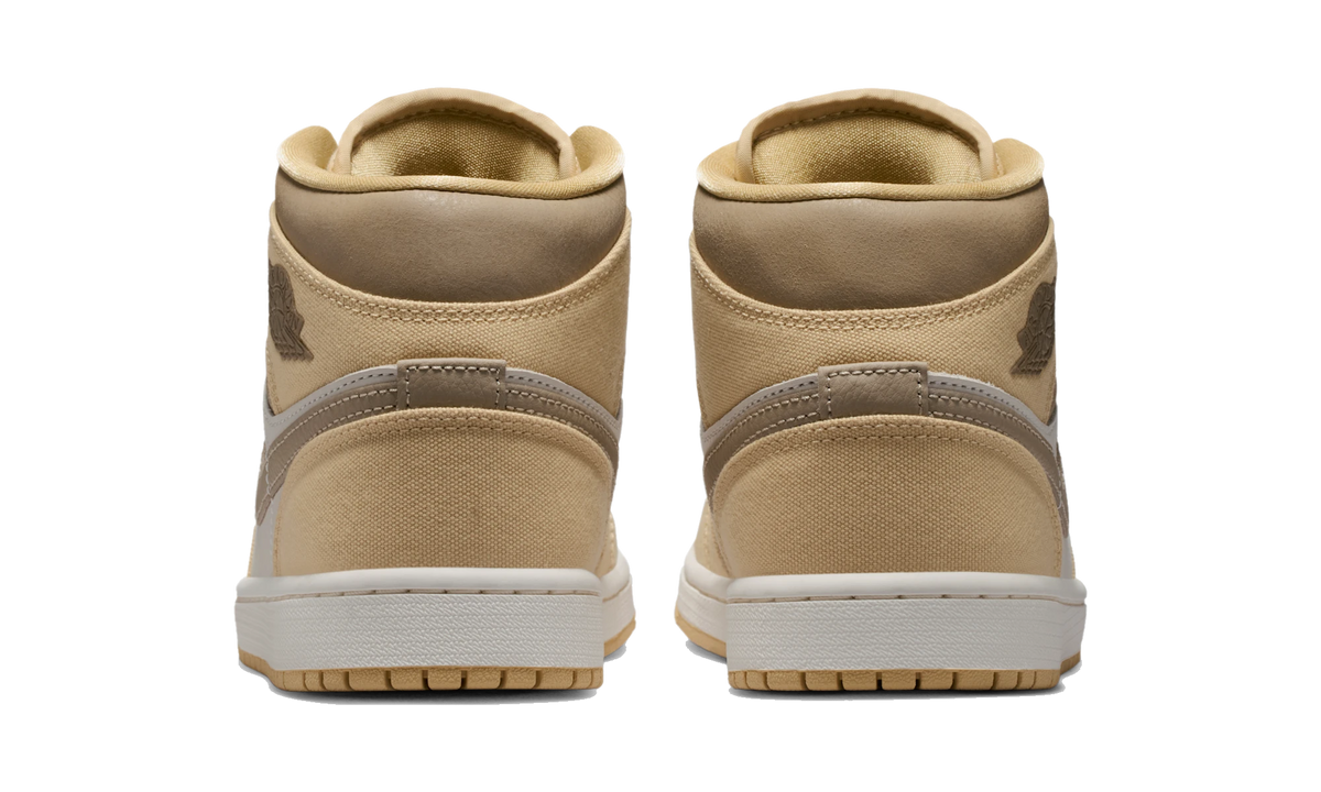 Overkicks - Air Jordan 1 Mid Khaki Sesame (IR2011-247) - detalle talón