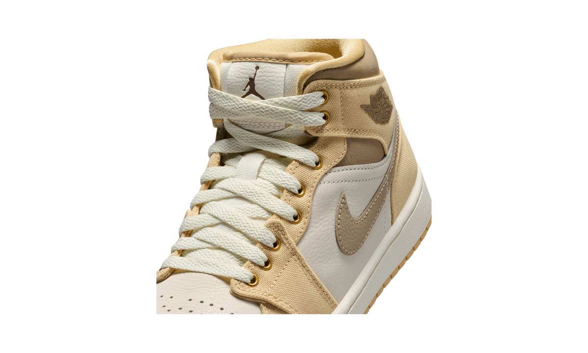 Overkicks - Air Jordan 1 Mid Khaki Sesame (IR2011-247) - detalle lateral interior