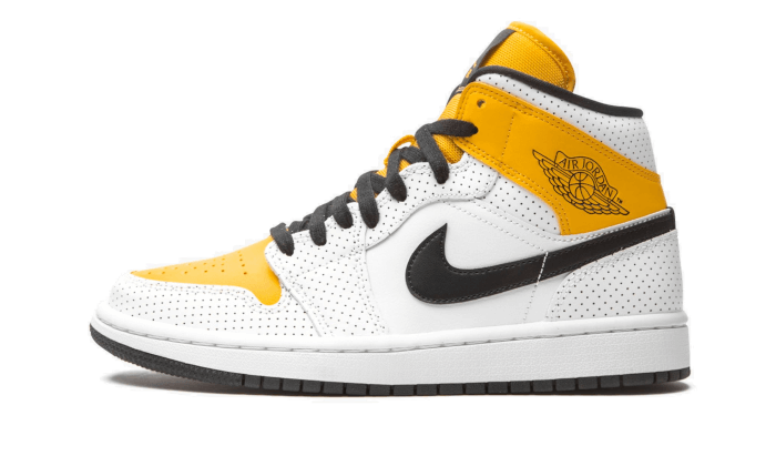 Overkicks - Air Jordan 1 Mid Laser Orange (BQ6472-107) - vista lateral