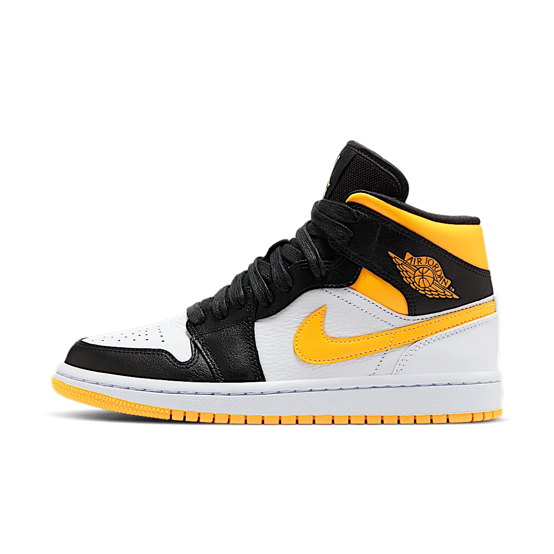 Overkicks - Air Jordan 1 Mid Laser Orange Black (CV5276-107) - vista lateral