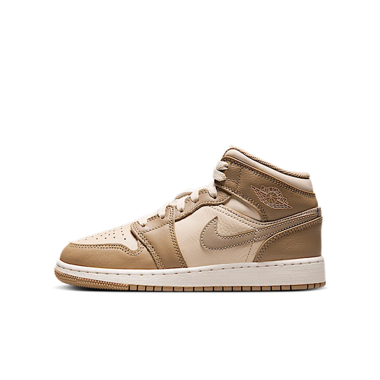 Overkicks - Air Jordan 1 Mid Legend Brown (GS) (HF4781-203) - vista lateral