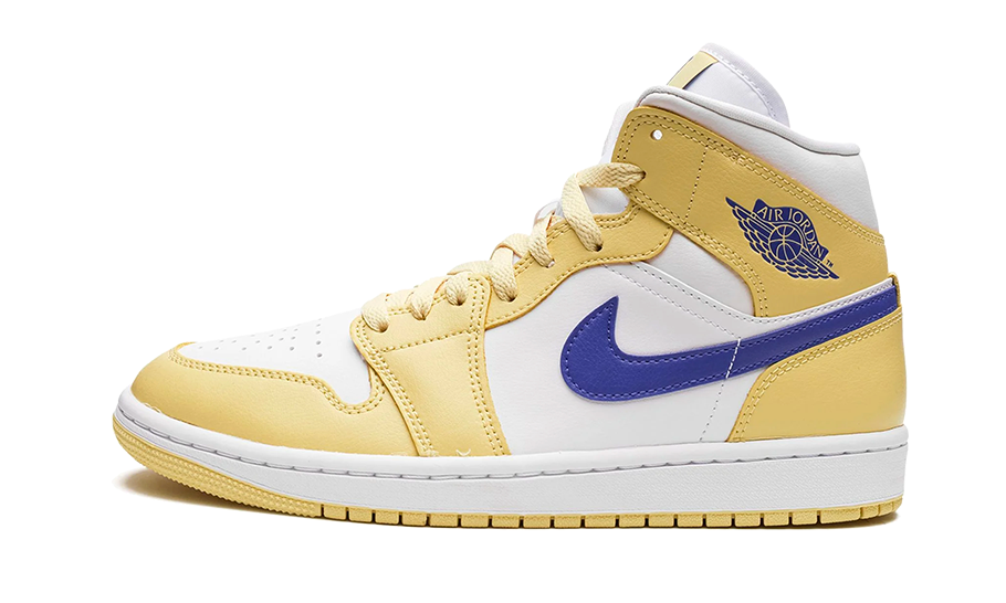 Overkicks - Air Jordan 1 Mid Lemon Wash Lapis (BQ6472-701) - vista lateral