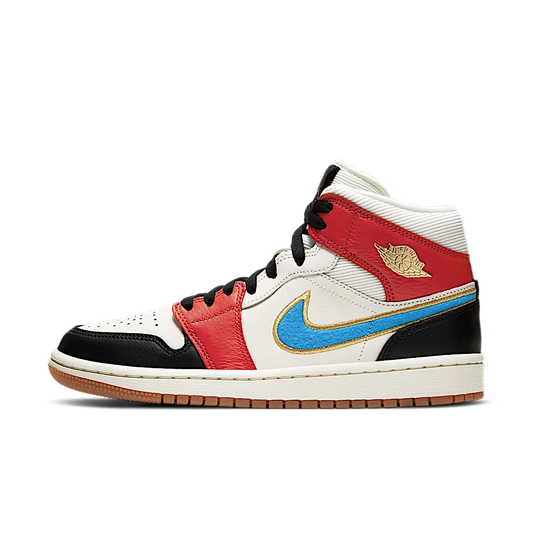 Overkicks - Air Jordan 1 Mid Let(Her)Man (DC1426-100) - vista lateral