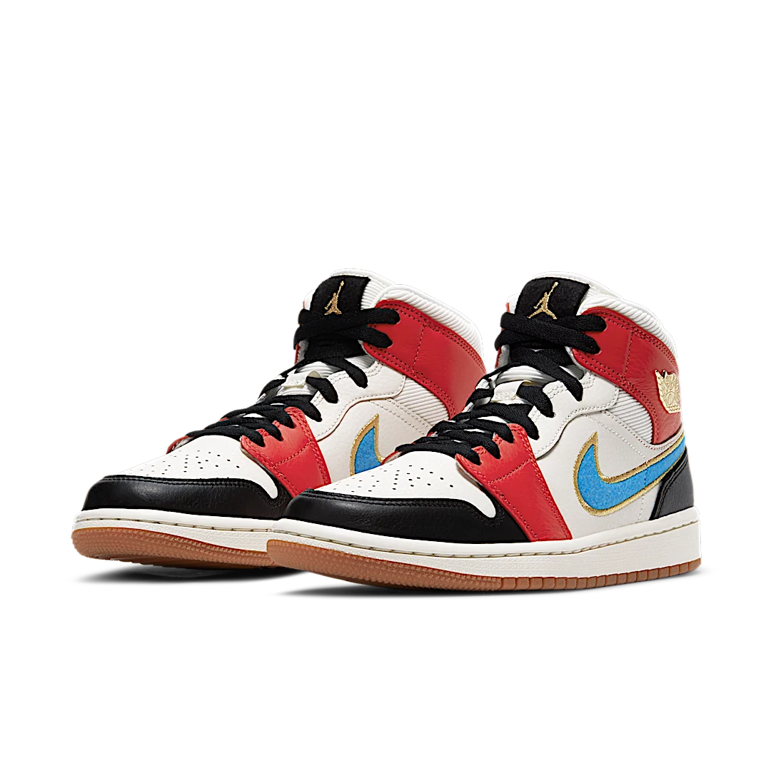 Overkicks - Air Jordan 1 Mid Let(Her)Man (DC1426-100) - vista trasera