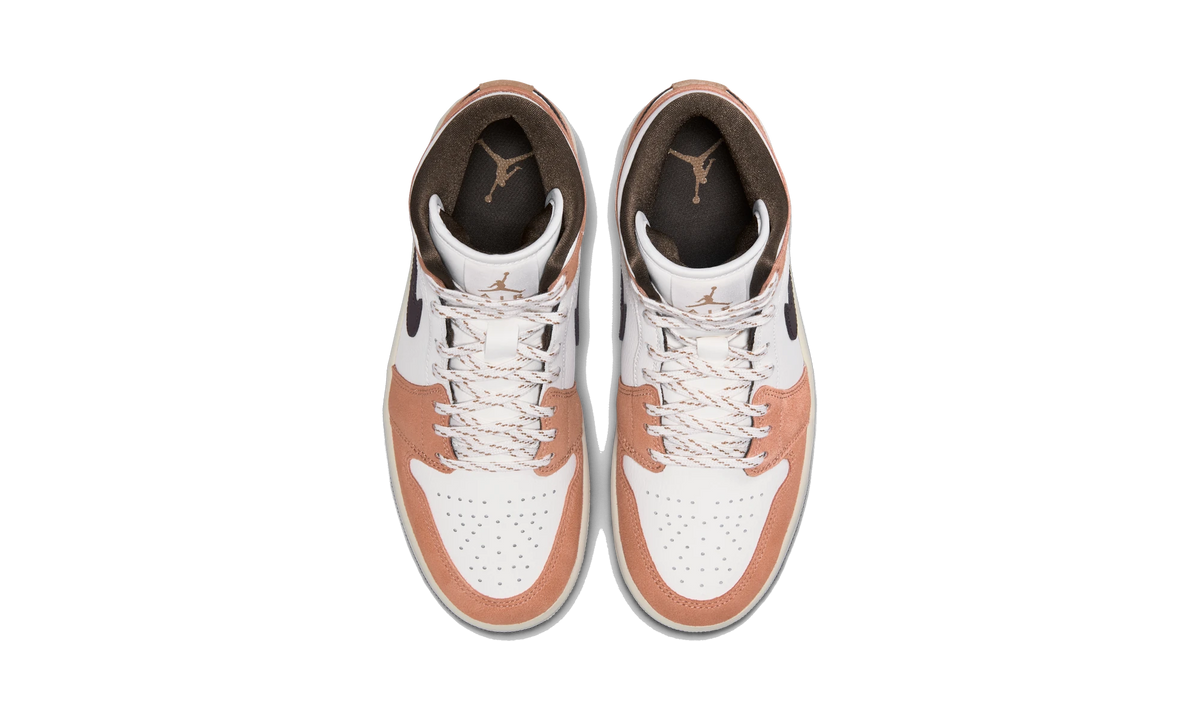 Overkicks - Air Jordan 1 Mid Light Cognac (IQ0306-133) - vista superior