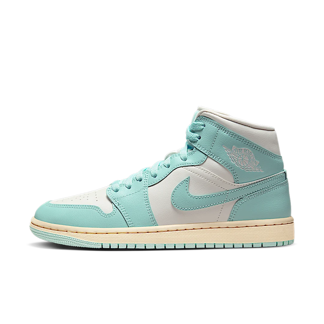 Overkicks - Air Jordan 1 Mid Light Dew (BQ6472-132) - vista lateral