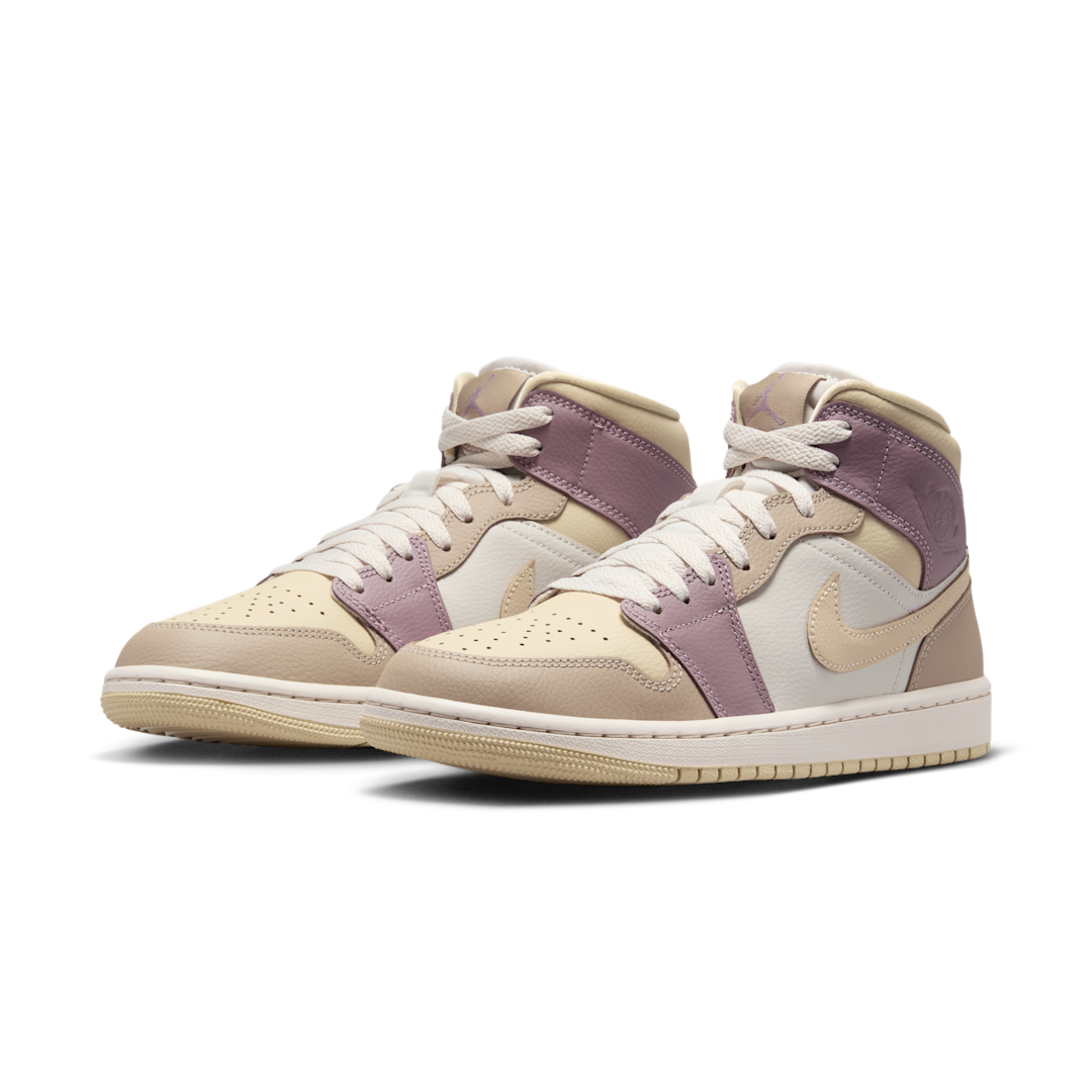 Overkicks - Air Jordan 1 Mid Light Orewood Brown Taupe Grey (HV2370-100) - vista trasera