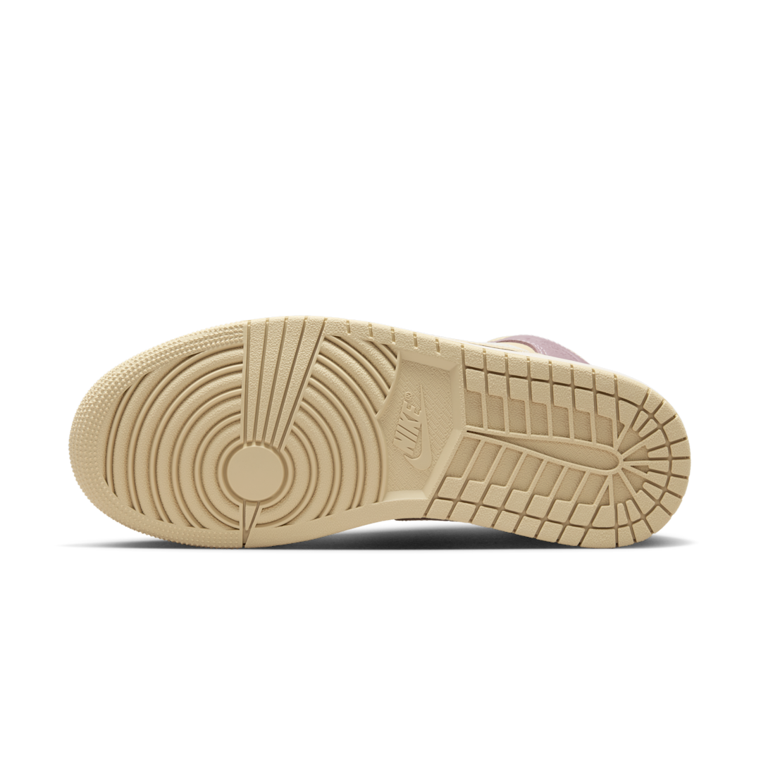 Overkicks - Air Jordan 1 Mid Light Orewood Brown Taupe Grey (HV2370-100) - detalle suela