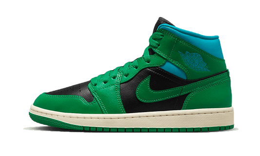 Overkicks - Air Jordan 1 Mid Lucky Green Aquatone (BQ6472-033) - vista lateral