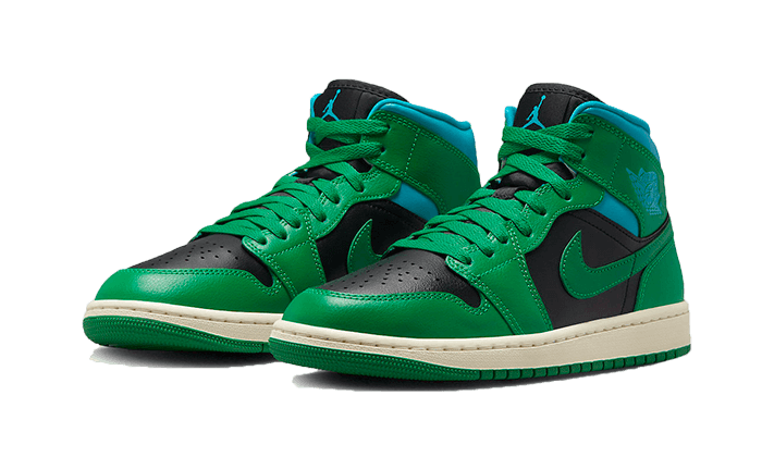 Overkicks - Air Jordan 1 Mid Lucky Green Aquatone (BQ6472-033) - vista trasera