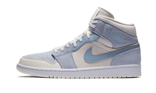 Overkicks - Air Jordan 1 Mid Mixed Textures Blue (DA4666-100) - vista lateral
