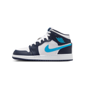 Air Jordan 1 Mid Obsidian Dark Powder Blue (GS)