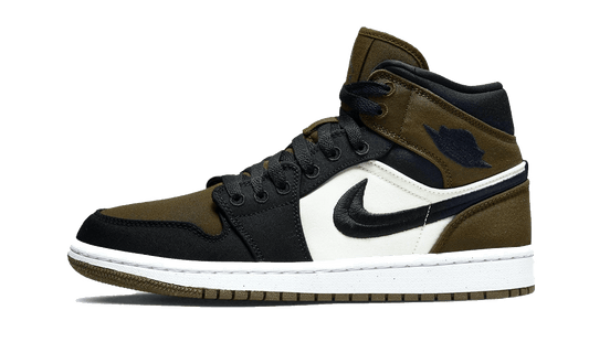 Overkicks - Air Jordan 1 Mid Olive Toe (DV0427-301) - vista lateral