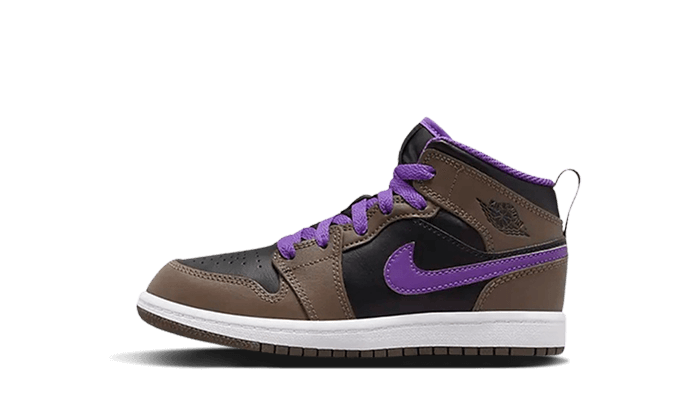 Overkicks - Air Jordan 1 Mid Palomino Wild Berry (PS) (DQ8424-215) - vista lateral