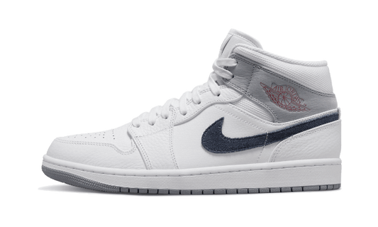 Overkicks - Air Jordan 1 Mid Paris White (DR8038-100) - vista lateral