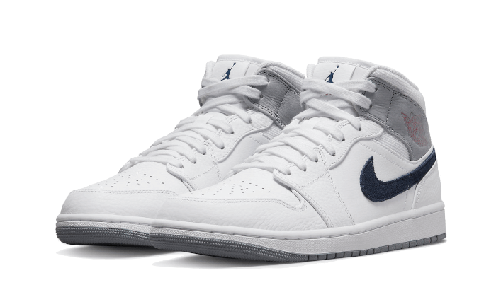 Overkicks - Air Jordan 1 Mid Paris White (DR8038-100) - vista trasera