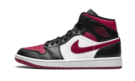 Overkicks - Air Jordan 1 Mid Patent Bred Toe (GS) (HV4399-006) - vista lateral