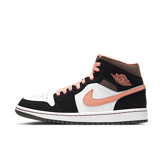 Overkicks - Air Jordan 1 Mid Peach Mocha (DH0210-100) - vista lateral