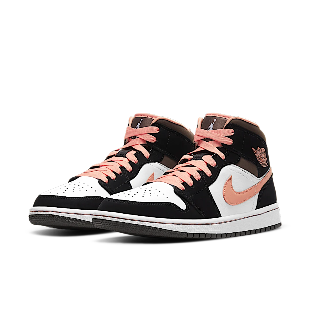 Overkicks - Air Jordan 1 Mid Peach Mocha (DH0210-100) - vista trasera