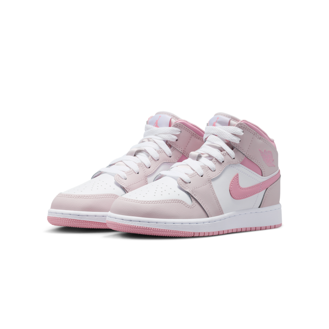 Overkicks - Air Jordan 1 Mid Pearl Pink White (GS) (DQ8423-600) - imagen 3