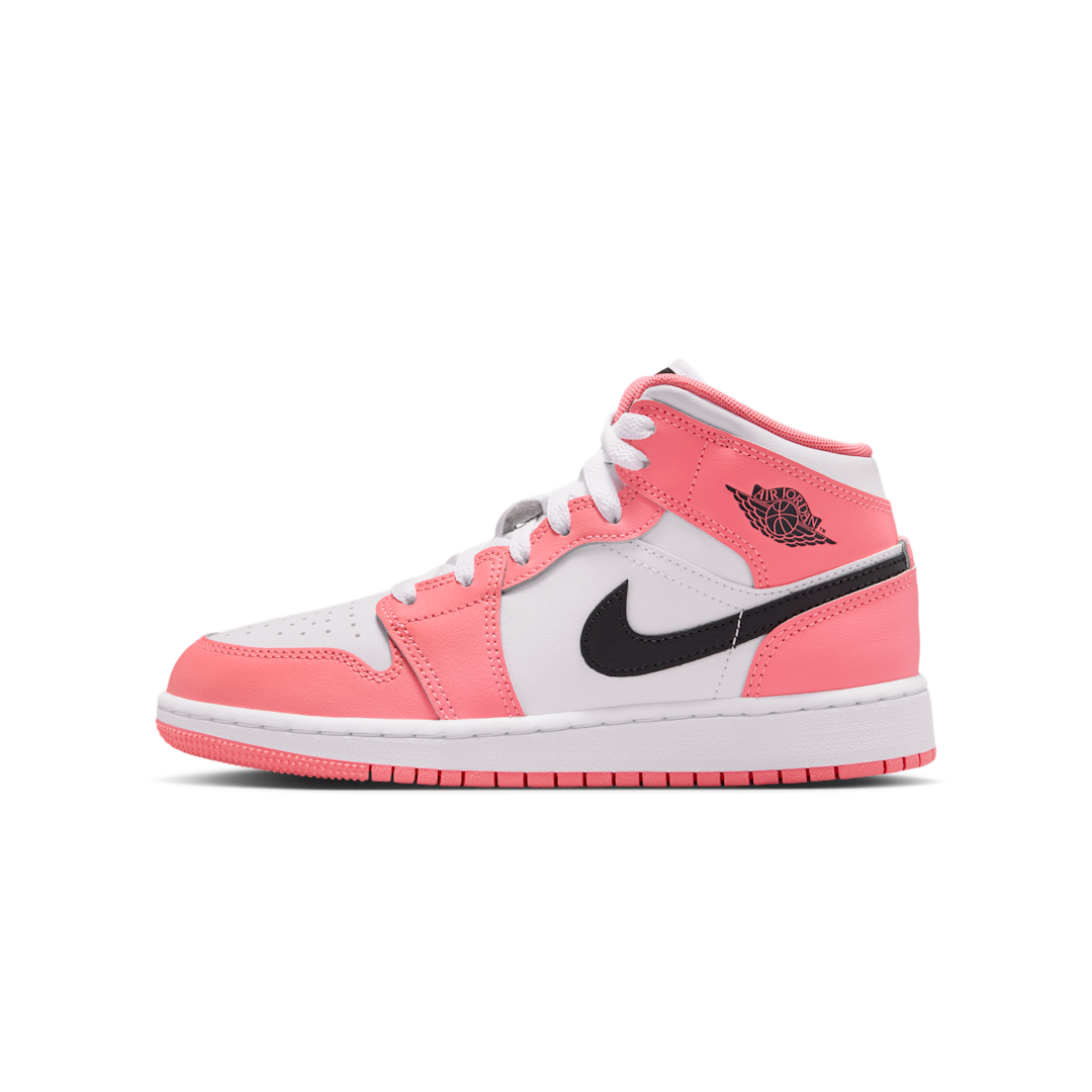 Overkicks - Air Jordan 1 Mid Pink Gaze (GS) (DQ8423-602) - vista lateral