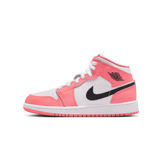Overkicks - Air Jordan 1 Mid Pink Gaze (GS) (DQ8423-602) - vista lateral