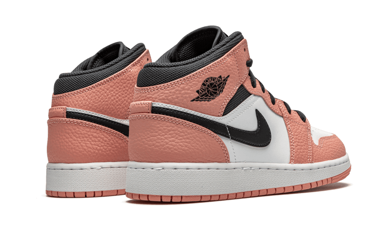 Overkicks - Air Jordan 1 Mid Pink Quartz (GS) (555112-603) - imagen 3