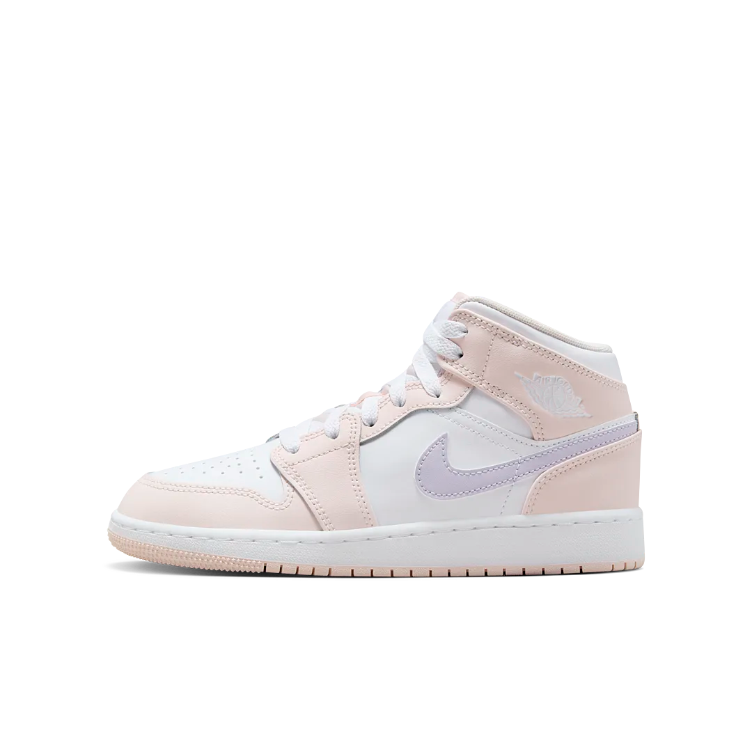 Overkicks - Air Jordan 1 Mid Pink Wash (GS) (FD8780-601) - vista lateral