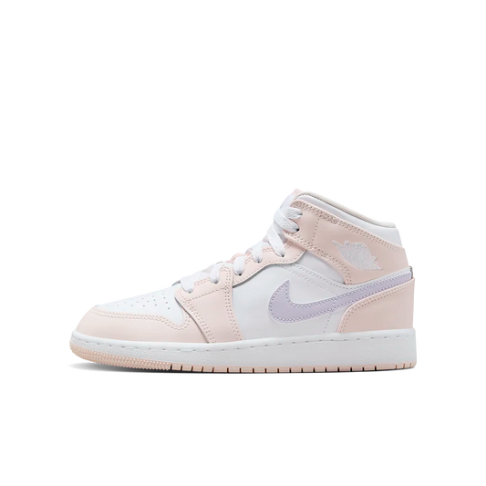 Overkicks - Air Jordan 1 Mid Pink Wash (GS) (FD8780-601) - vista lateral