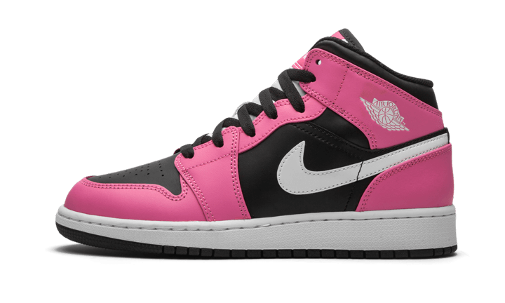 Overkicks - Air Jordan 1 Mid Pinksicle (GS) (555112-002) - vista lateral