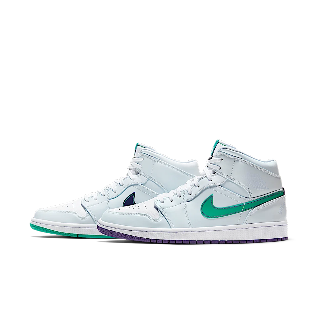 Overkicks - Air Jordan 1 Mid Pregame Pack Mindfulness Luka Doncic (CW5853-100) - vista lateral